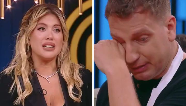 Wanda Nara no pudo contener las lágrimas al despedir a Maxi López de MasterChef Celebrity:  "Estuviste en mi momento más difícil"