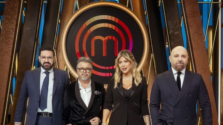 Damián Betular, Wanda Nara, Donato De Santis y Germán Martitegui