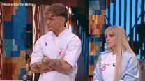Ian Lucas y Sofía "La Reini" Gonet en Masterchef Celebrity