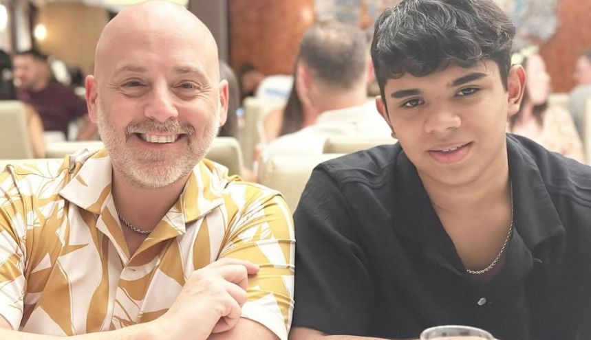 José María Muscari y su hijo Lucio