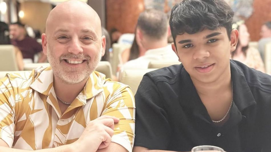 José María Muscari y su hijo Lucio