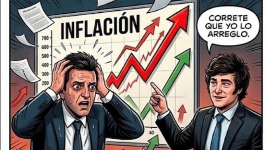 Siguen los cómics de Milei, ahora con Massa, Alberto Fernández y Kicillof