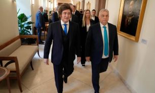 Javier Milei con el primer ministro Víktor Orban 