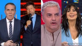 Rodolfo Barili, Guido Kaczka, Ángel de Brito y Edith Hermida