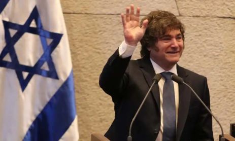 Milei, en una visita a Israel.