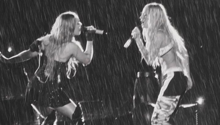 Ángela Torres cantó junto a Tini en Córdoba: las postales que dejó una noche bajo la lluvia