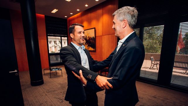 Passerini recibe a Marcos Torres