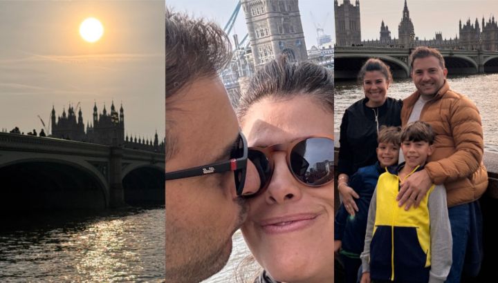 Así arrancaron las vacaciones Cecilia Insinga y Diego Brancatelli en Londres: "Empieza el viaje de mi vida"
