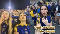 Italianas en la cancha de Boca
