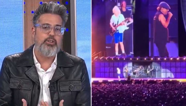El duro momento que le tocó vivir a Rolando Barbano en el recital de AC/DC: "Es difícil saber cómo protegerse"