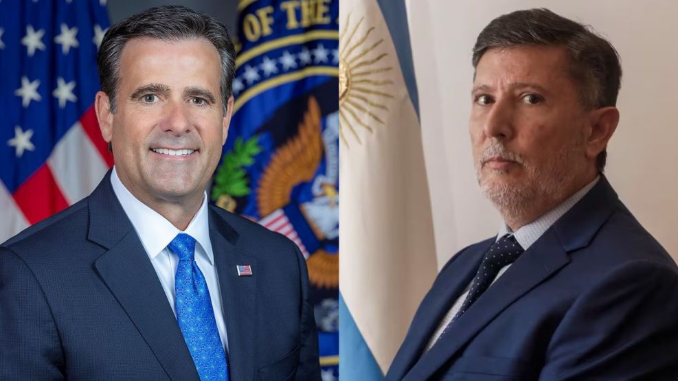 El director de la CIA, John Ratcliffe, y el titular de la SIDE, Cristian Auguadra