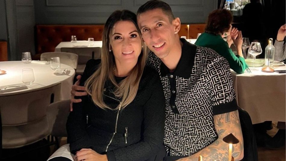 Ángel Di María y Jorgelina Cardoso