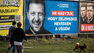 Election Campaign Posters in Hungary Ahead of Parliamentary Election 