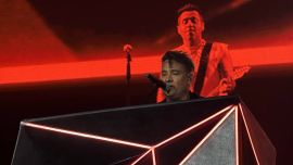 Así fue el primer show de Tan Biónica en Vélez: bajo la lluvia, con la sorpresa de Andrés Calamaro y un anuncio inesperado