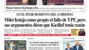 La tapa del Diario PERFIL del sábado 28 de marzo de 2026