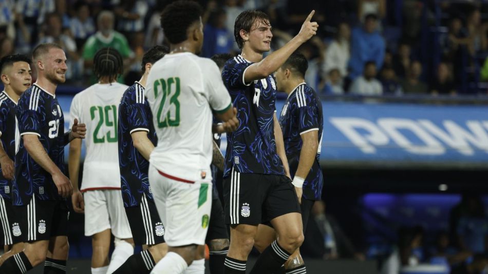 El gol de Nico Paz en la Selección Argentina ante Mauritania