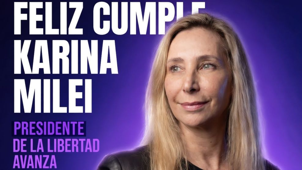 Karina Milei cumple 53 años este sábado 28 de marzo de 2026