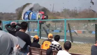 Accidente en Porsche Cup