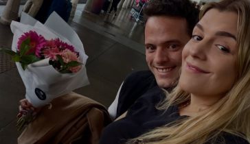 Sofía Aldrey junto a su pareja, Ignacio Vivas