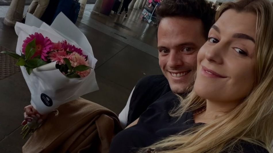 Sofía Aldrey junto a su pareja, Ignacio Vivas