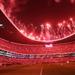 Imagen del interior del simbólico Estadio Azteca en la Ciudad de México, capital de México. | Foto:Xinhua/Francisco Cañedo