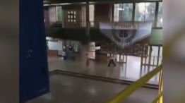 Imagen del momento del tiroteo en San Cristóbal