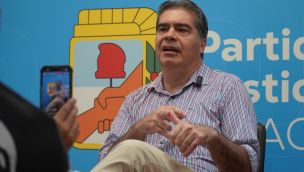 Capitanich durante la entrevista con Perfil