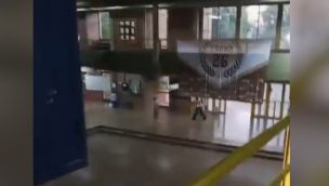 Imagen del momento del tiroteo en San Cristóbal