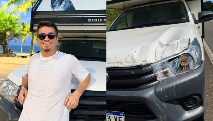 El hijo de Piñón Fijo sufrió un accidente en la ruta: "Pensé que nos dábamos vuelta"