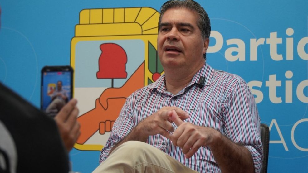 Capitanich durante la entrevista con Perfil