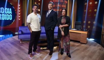 Agustín "Rada" Aristarán, Mario Pergolini y Evelyn Botto