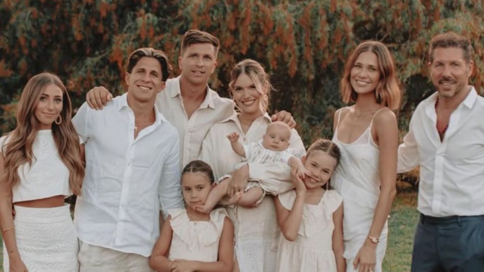 Cholo Simeone y su familia