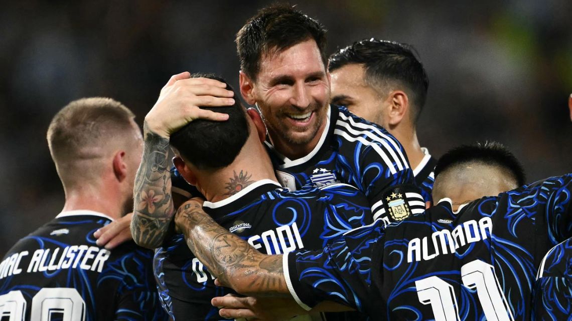 Messi on target as Argentina put five past Zambia in World Cup send-off