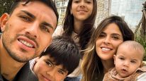 Leandro Paredes, Camila Galante y sus tres hijos
