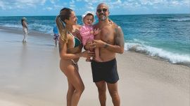 Juan Sebastián Verón disfrutó de Miami junto a Valentina Martin y su hija Mila