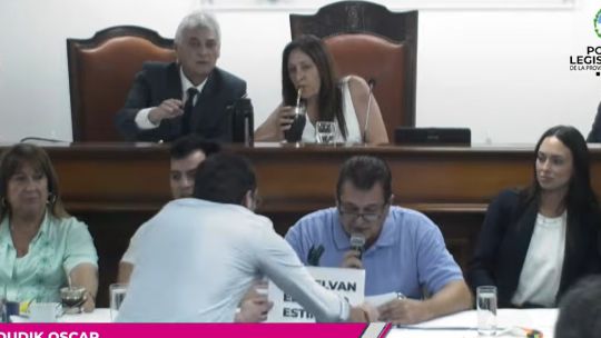 Escándalo en la Legislatura: interpelación a Dudik terminó sin quórum tras cruces y un cartel que voló por el recinto