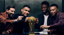 Lionel Messi, Cristiano Ronaldo, Kylian Mbappé y Vinicius Jr.