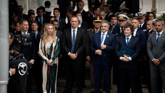 Javier Milei en el acto por Malvinas 02042026