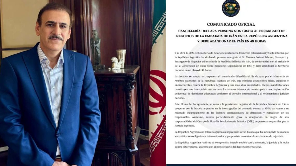 Expelled Iran envoy says decision ‘does not benefit Argentina’