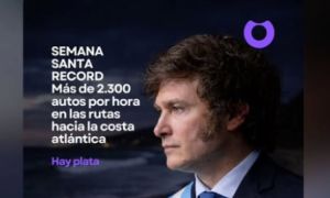 Milei destacó en una historia de su IG el alto tránsito a la costa por Semana Santa y consideró que eso muestra que "hay plata".