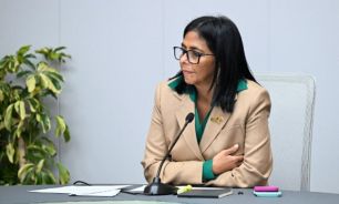 Delcy Rodríguez, presidenta interina de Venezuela