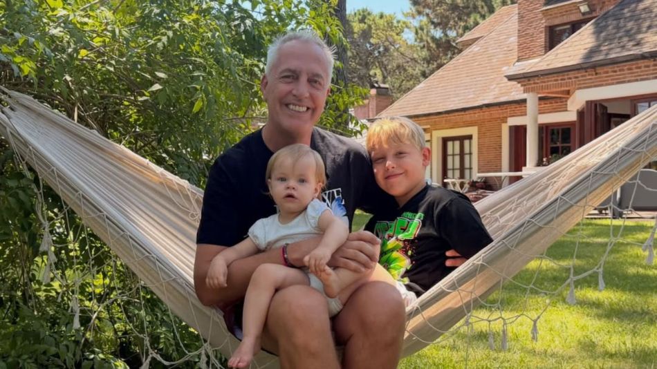 Marley junto a sus hijos, Mirko y Milenka