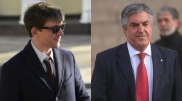 El asesor presidencial, Santiago Caputo, y el abogado de Cristina Kirchner, Gregorio Dalbón