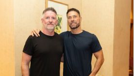 Luis Novaresio y Braulio, su esposo