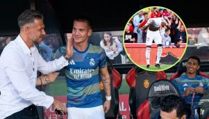 Martín Demichelis y Franco Mastantuono