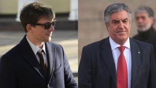 El asesor presidencial, Santiago Caputo, y el abogado de Cristina Kirchner, Gregorio Dalbón