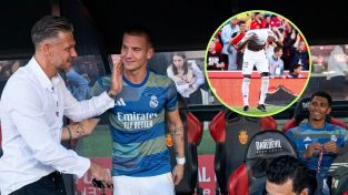 Martín Demichelis y Franco Mastantuono