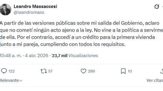 Leandro Massaccesi habló tras su renuncia en Capital Humano: 