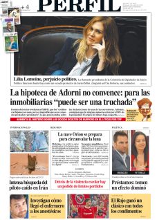 La tapa del Diario PERFIL del domingo 5 de abril de 2026