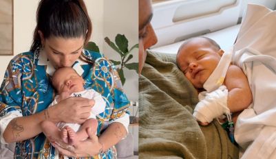 Juana Repetto junto a su hijo Timoteo